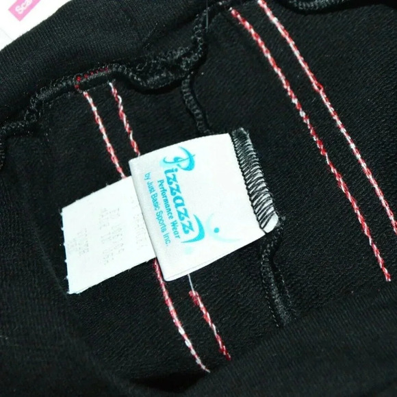 Pizzazz Red Black Cheer Athletic Shorts - Picture 4 of 5